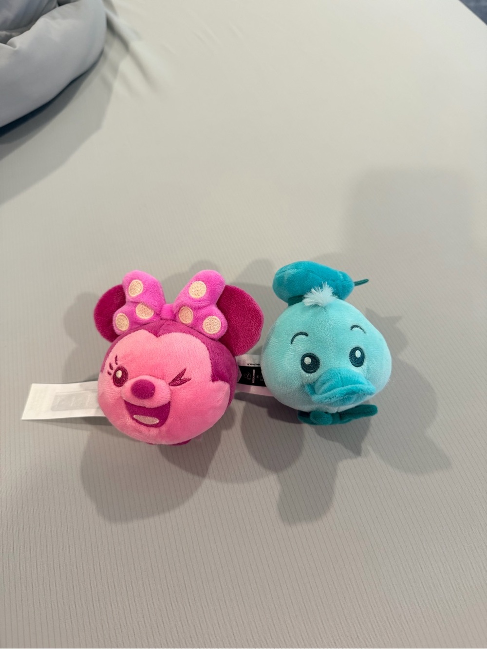 Headband Plush Minnie & Blue Duck Tsum Tsum Stackable Soft Toys - Pink & Teal